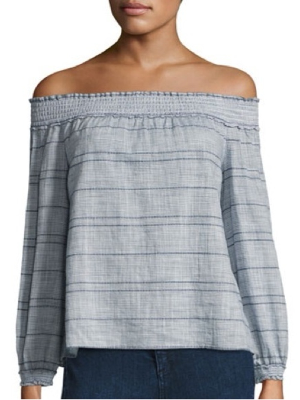 NEW! Rag & Bone Cotton Top - Blue and White Drew Top Size Small